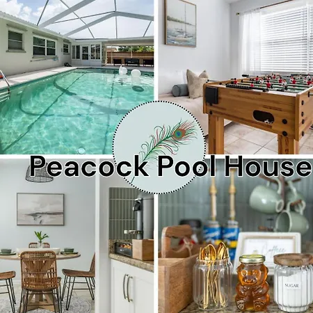 Peacock Pool House & Hot Tub Clearwater Beaches